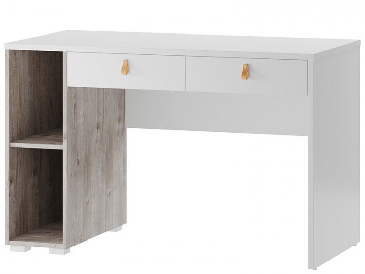 Письмовий стіл DOMINI 08 SZYNAKA Дуб Ріббек / Білий